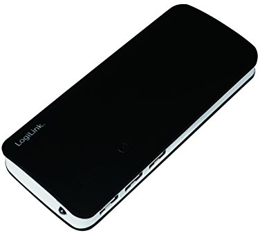LogiLink PA0145 - Mobile Powerbank (Zusatzakku) 10000 mAh, 3x USB, Schwarz