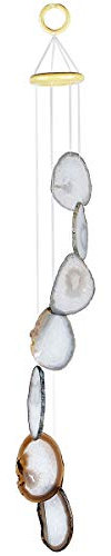 mookaitedecor Windspiel aus natürlichem Achat für Haus und Garten, Dekoration, 63,5 - 78,9 cm