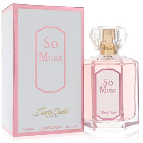 So Musk Eau de Parfum für Damen, 100 ml, Moschusduft, elegant und sinnlich, hergestellt in Frankreich, Diane Castel Paris