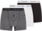 Calvin Klein Trunk 3pk Homme Trunk, Multicolore (White/B&w Stripe/Black), S