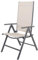 Chicreat Korfu Klappstuhl aus Aluminium, Beige, 67 x 59 x 113 cm