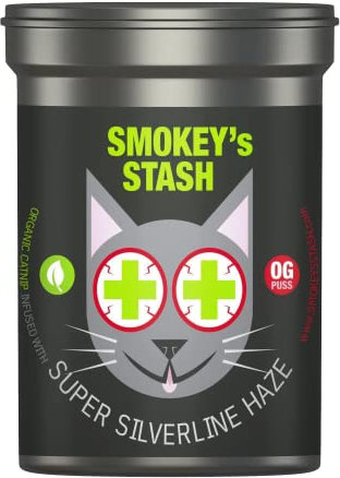 Smokey's Stash Silvervine Haze Potent Catnip and Silver Vine Blend for Cats