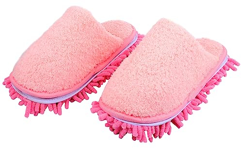 1 Paire Pantoufles Paresseux Chaussettes En Microfibre Pantoufles De Nettoyage De Cuisine Chaussures D'intérieur Serpillière Modèles D'hiver Ensemble D'hiver Aux Femmes Chenille