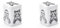 Cha Cult 2 X NEU teemando® Dose Pip & Pepe, 100 g eckig, Stülpdeckel, matt 10 x 7,3 x 7,3 cm = 2 Dosen