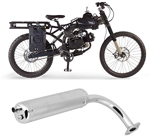 Rohrauspuffschalldämpfer, Motorrad Slip On Auspuff Schalldämpfer, Universal Schalldämpfer Auspuffrohr für Elektrofahrradmotor