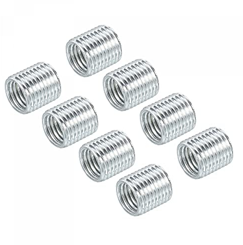 sourcing map Paket von 8 Reduziermuttern M10x1mm Stecker zu M8x1mm Buchse Adapter 10mm Rohr