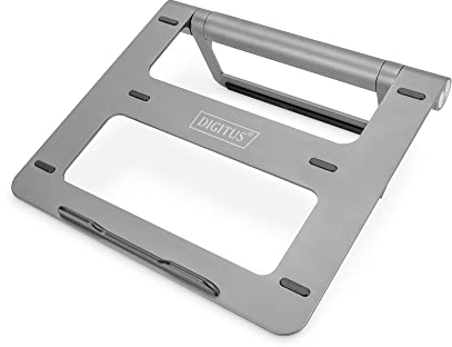 DIGITUS Laptop Stand with USB-C Hub 1 x PD, 2 x USB-A 3.0, 1 x TF, 1 x SD, 1 x HDMI, 1 x RJ45