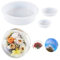 Yayatty 3 Pz Moldes de Resina Grandes Molde Resina Epoxi Redonda Moldes de Silicona de Resina para La Conservación de Flores, Decoraciones para El Hogar