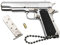1911 Tactical Mini Pistolet Porte-clés 1: 3 Métal Pistolet Forme avec pièces Mobiles Modèle de Pistolet réaliste Collection Pendentif Sac Charm pour Hommes Boy Armée Fan Cadeau (Argent)