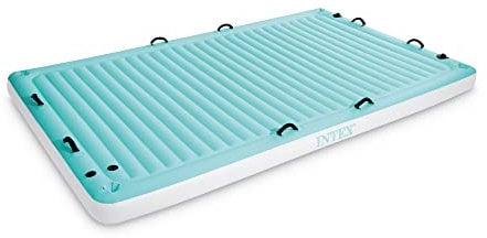 Intex- Salon d'eau Flottant-Bleu Sarcelle et Blanc Accessoire Piscine, 56289EP, Aqua, Large