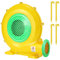 Bounce House Soplador, 550W 0.73HP Soplador de Aire Comercial con diseño de Hoja de Ventilador de Doble Cara, Viento Fuerte y Grandes propiedades de disipación de Calor para Castillo Hinchable Grande