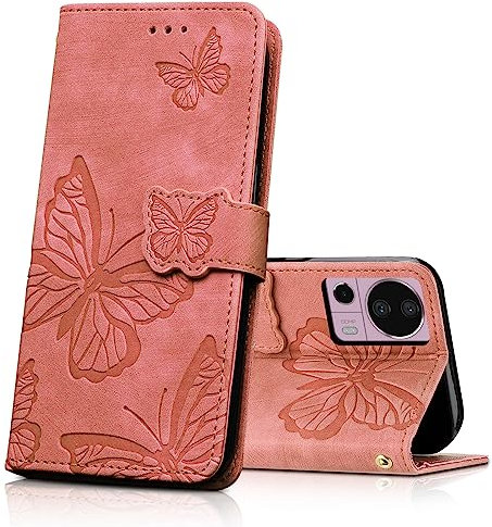 CXTcase Cover per Xiaomi 13 Lite, Pelle PU Portafoglio Custodia a Libro in Pelle Protettiva per Xiaomi 13 Lite, Flip Caso Custodia Xiaomi 13 Lite Case, Rosa