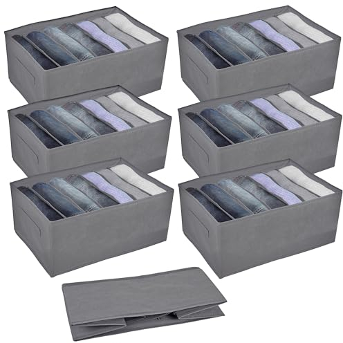 atopo Organizer Kleiderschrank 6 Stück Ordnungssystem kleiderschrank 44x30x20cm Schubladen Ordnungssystem Aufbewahrungsbox Kleiderschrank für Hosen Unterwäsche