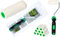 ToolSpace 10er Set Lackwalzen - 7 cm - mit Griff - Beständig gegen Lösungsmittel Lackierwalze Farbroller Velourrollen für Lacke Lackierrolle Velur/Polyacryl Walzenrolle Flock Malerrollen für Holzlack