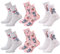Ozabi - Mädchen Socken Lilo und Stitch Pack, Packung mit 6 Paar 0643, 36-41