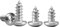 M5*12mm Phillips Pan Head Wood Screws 304 Stainless Steel Self-Tapping Screws for Wood Full Thread Woodworking fastener (100pcs)