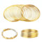 Jeffdad 100 Loop Memory Steel Wire Beading Wire Bracelet for Jewelry Making Wrapping Stones Necklaces and Cable Bracelet (Gold)