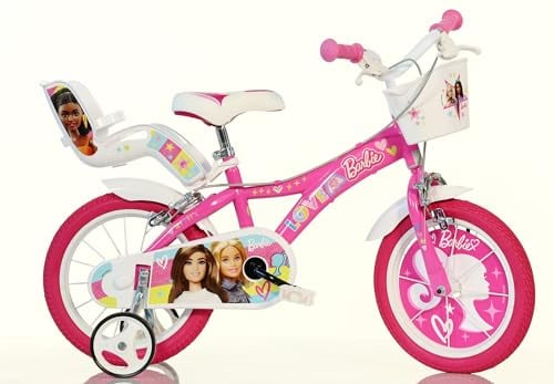 DINO BIKES Kinderfahrrad Barbie 16 Zoll für 107-125 cm Mädchen 616G-02BA