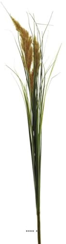 Artificielles.com - Herbe de la pampa artificielle H 100 cm superbes plumeaux Caramel