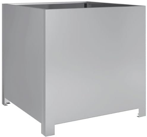 vidaXL Jardinière 50x50x50 cm Acier galvanisé, planteur, jardinière de Patio, bac à Fleurs, jardinière d'extérieur, boîte à Fleurs, bac à Jardin