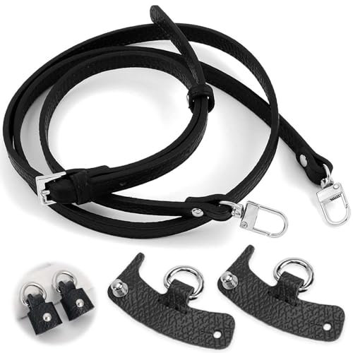 Crrynuo Schultergurt für Tasche Damen, Längenverstellbarer Ersatzriemen Schultergurt für Taschen,Handtasche No-Punch Zubehör Schulterriemen aus Leder für Minitaschen