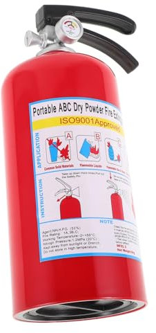 QUMIIRITY Feuerlöscher Geldbehälter Abs Mit Knopfverschluss Versteckter Geldsafe Zur Aufbewahrung Von Wertsachen Getarntes Dekor Für Zuhause