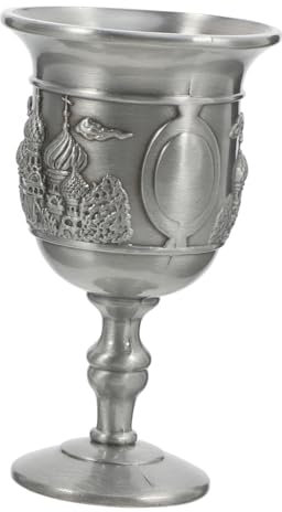 Amosfun Medieval Style Metal Craft Cup Ornaments Goblet Chalice Holy Drinking Cup Viking Goblet Beer Mug Wine Mug Unique Decor