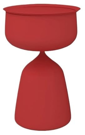 MOOWI Coffee End Table Tray Side Table Coffee Table, Sofa Sideboard, Small Table for Milk Tea Shop Coffee Shop Red/Blue/White/Black Side Table(Red)