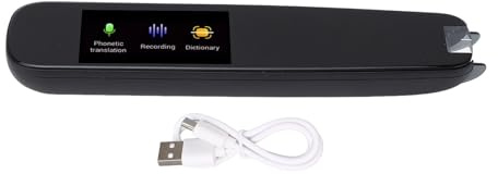 Scan-Übersetzerstift, Multifunktionales Elektronisches Wörterbuch für Offline-Online-Übersetzung in 112 Sprachen, Textscanner, Aufzeichnung