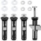 4 Pièces Boulons et Vis Universels pour Siège Toilette, Kit Rechange Boulons, Fixation Abattant WC Fixation à Charnière à Dégagement Rapide pour Charnières Couvercle Toilette