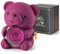 Ariceleo Ours en Rose avec Rose Éternelle - Boîte à Bijoux Cachée & Collier en Forme de Cœur - Cadeau Unique pour Femme : Saint-Valentin, Fête des Mères, Mariages, Anniversaires, Baby Shower - Violet