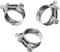 T Bolt Hose Clamps，3 Pieces 80-85MM Durable Exhaust Clamp Set, Hose Clips & Bolt Clip - Piping Secure Reliable Connection for Various Applications