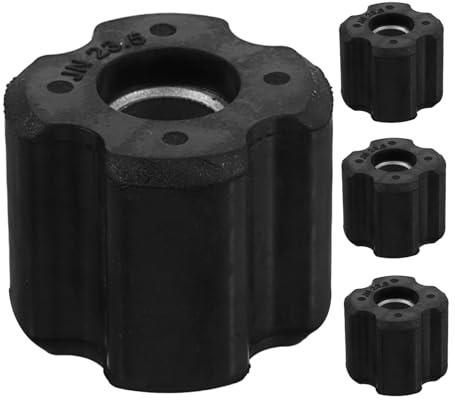 UPKOCH 4 pièces Kit de Bagues de Palier pour Tondeuse à Gazon Bagues Aluminium Remplacement pour Tondeuse Autoportée Roulement de Roue Rotatif Polyvalent