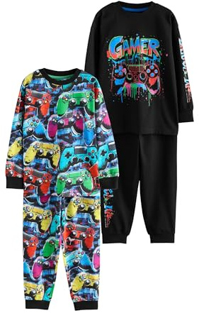 NEXT Jungen Schlafanzüge mit Langen Ärmeln, 2er-Pack