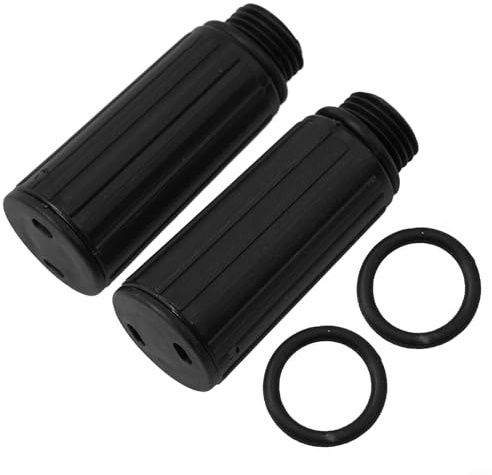 2pcs Air Compressor Breather Valve M15x1.5 Vent Oil Cap Replacement Engineering Plastic Anti Oil Injection Hat Pump Accessories Black