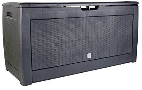 Prosper Plast Gartenbox „Boxe Rato“, Anthrazit, MBR310-S433, 119 x 48 x 60 cm, 6-teilig
