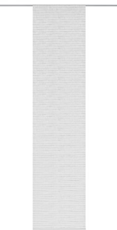 Home fashion Schiebevorhang Naturoptik Quereffekt, Polyester, Grau, 245 x 60 cm