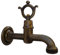 FONDERIA BONGIOVANNI Robinet hexagonal en laiton modèle 264 avec raccord en caoutchouc pour fontaine de jardin maison extérieure