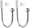 DXLing 2 Stück Raffhalter Metall Chrom Gardinenhalter Raffhalter Wandbefestigung U-Form Raffbügel für Vorhänge Vorhang Holdbacks Tieback Hooks Dekorativer Raffhalter für Gardinen Haus Dekoration
