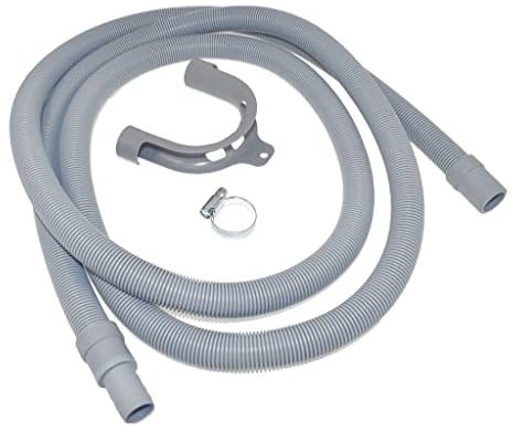 Ufixt Universal Washing Machine Dishwasher Drain Outlet Hose with Moulded End 2.5 Meter Length 19-22mm