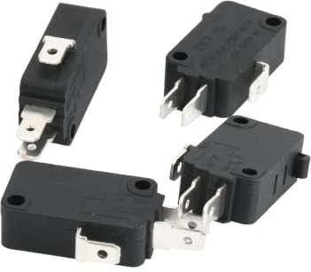 Lot de 4 interrupteurs de commande de porte à 3 broches pour micro-ondes Midea Galanz Haier LG