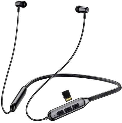 LAMA Cuffie Sportive Bluetooth, Auricolari Bluetooth 5.0 in-Ear con Stereo HiFi, Slot per Schede TF, Cuffie Wireless Magnetiche Impermeabili IPX5 con Microfono per iPhone, Samsung, Xiaomi, Android
