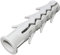 AERZETIX - C57494 - Lot de 10 Chevilles universelles à ailettes à Frapper Ø16x80 mm à collerette - en Plastique/Nylon - maçonnerie Fixation en béton Brique Pierre parpaing