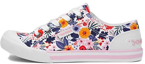 Rocket Dog Jazzin Malden Womens Multi Canvas - Size 6 UK - Multicolour