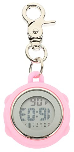 ULTECHNOVO Schlüsselanhänger Uhr Taschenuhren Für Herren Schwesternuhren Mit Clip -Abzeichen Habersack Tasche Ansteckuhr Frauen Uhren Pflege Student Glas Schleife Aufsteckbar Betrachten