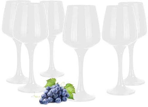 Glasmark Wine Glass, White Wine Glasses, Red Wine Glasses, Wine Glasses, Original Design, Dishwasher Safe, Unique Shape and Style, Perfect for Home, Restaurants and Parties, Set of 6, 360 ml
