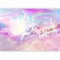 murando - Photo Wallpaper Nursery 350x256 cm / 138x97 - Non-Woven Premium Art Print Fleece Wall Mural Decoration Poster Picture Design Modern - Unicorn Rainbow Castle Clouds Pegasus a-A-10322-a-a