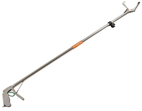 Riuulity Pinze per Serpenti, Gancio per Serpenti in Acciaio Inossidabile con Pinza Pieghevole e Autobloccante a Mascella Larga Strumento di Manipolazione per Spostare Trasporto Uso Alimentazione