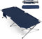 GYMAX Klappbares Campingbett 214,5 x 106 x 49,5 cm, Feldbett mit Tragetasche & X-förmiger Metallrahmen, Gästebett Klappbett für Büro, Krankenhaus & Strand