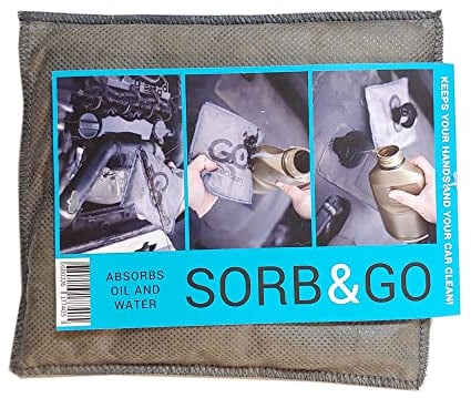 notlok Safety Work Sorb&GO Ölbindemittel Kissen 15x15cm | Superabsorber für Öle, Chemikalien und Lösungsmittel | Ökologisch, Geruchsbindend | Ölbinder Empfohlen für Werkstätten